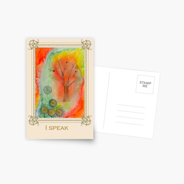 I speak - Tree affirmation card Postcard