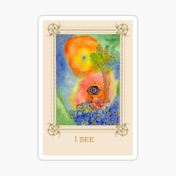 I see - Tree affirmation card Sticker