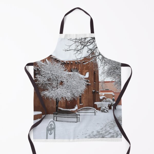 Item preview, Adobe buildings in Santa Fe in snow designed and sold by zumi.