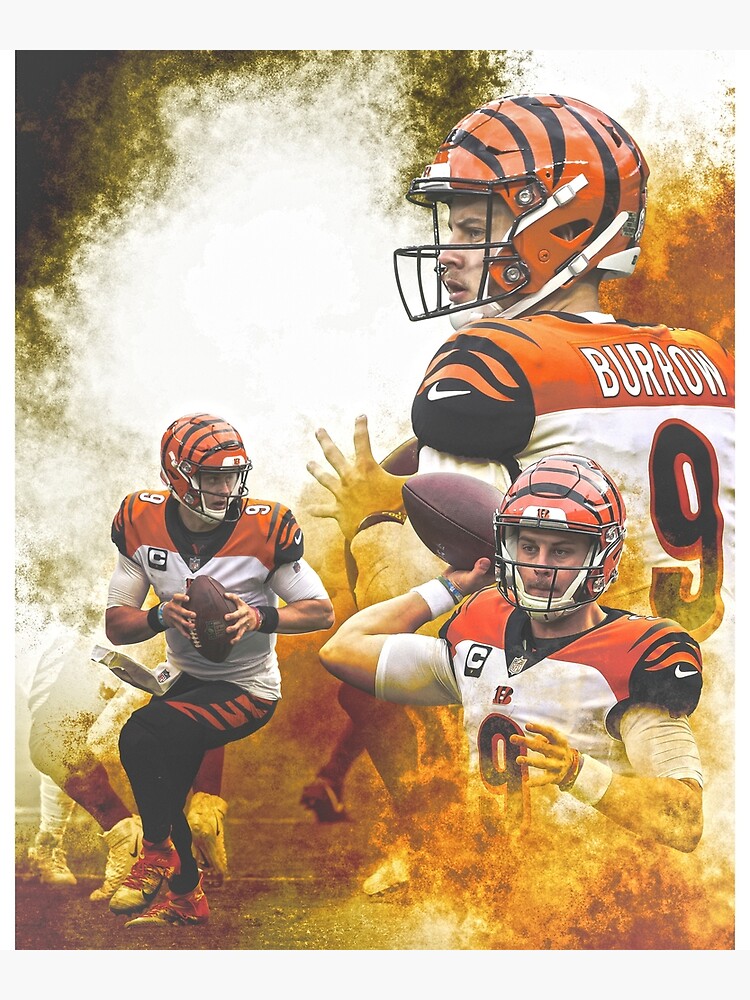 : QWEWQE Joe Burrow 2 Canvas Poster Bedroom Decor Sports