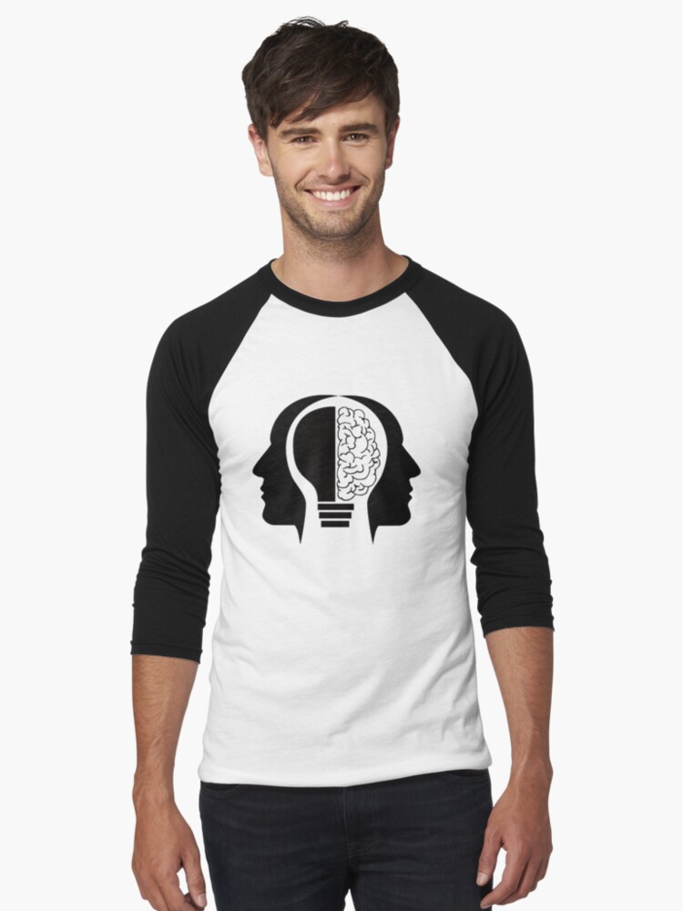 Thumbnail 1 of 3, Baseball ¾ Sleeve T-Shirt, Apophenia designed and sold by Apophenic.