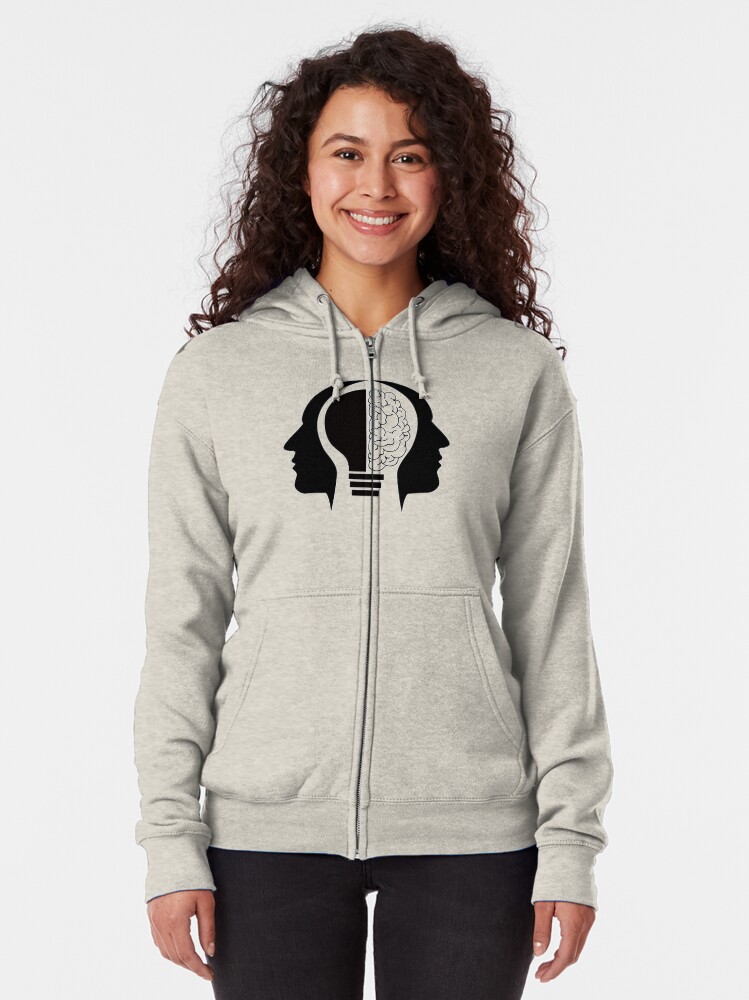 Thumbnail 2 of 5, Zipped Hoodie, Apophenia designed and sold by Apophenic.