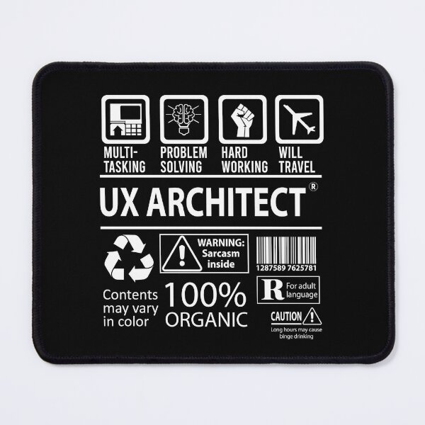 Item preview, Ux Architect T Shirt - MultiTasking Certified Job Gift Item Tee designed and sold by andahanson.