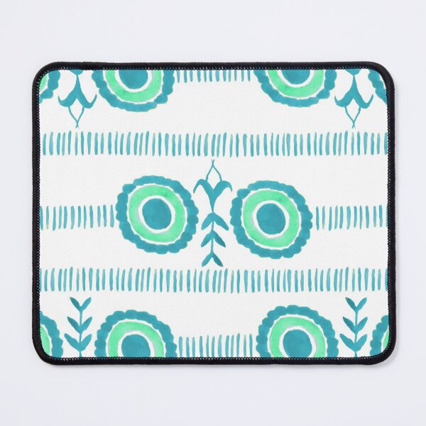 Item preview, Minimalist Watercolor Floral Pattern - Blue and Teal designed and sold by PaintInTheNight.