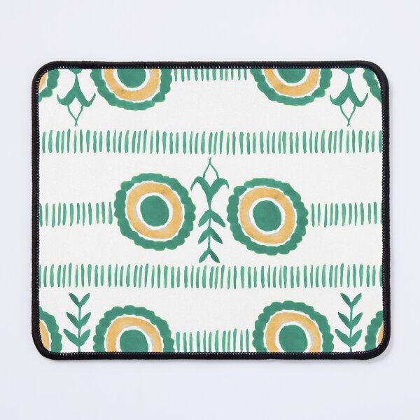 Item preview, Minimalist Watercolor Floral Pattern - Green and Yellow designed and sold by PaintInTheNight.