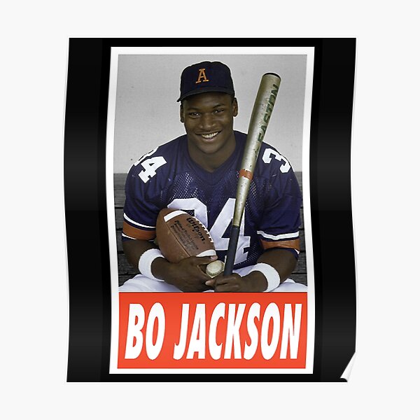 Bo Jackson (White) Poster for Sale by AETHERART