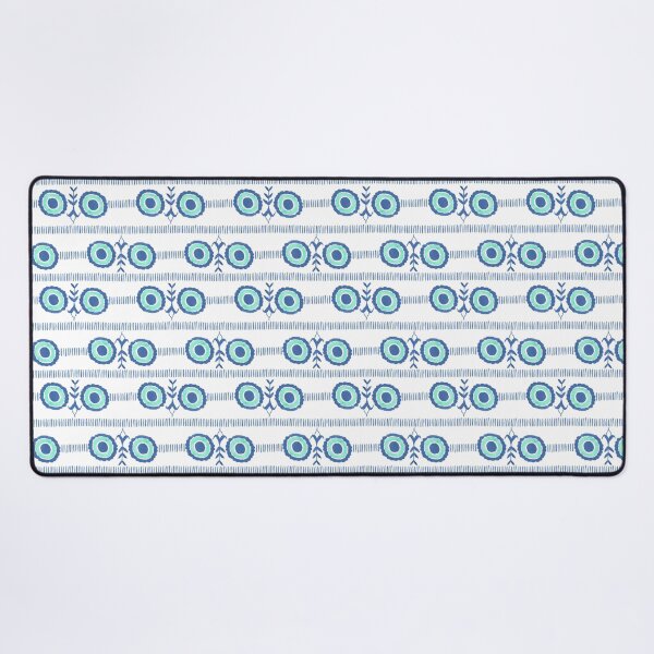 Item preview, Minimalist Watercolor Floral Pattern - Blue and Cyan designed and sold by PaintInTheNight.