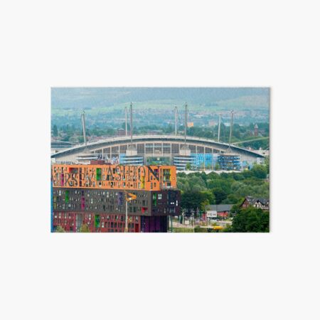 Etihad Stadium, the home of Manchester City Football Club Art Board Print