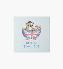 British Bowl Dog Art Board