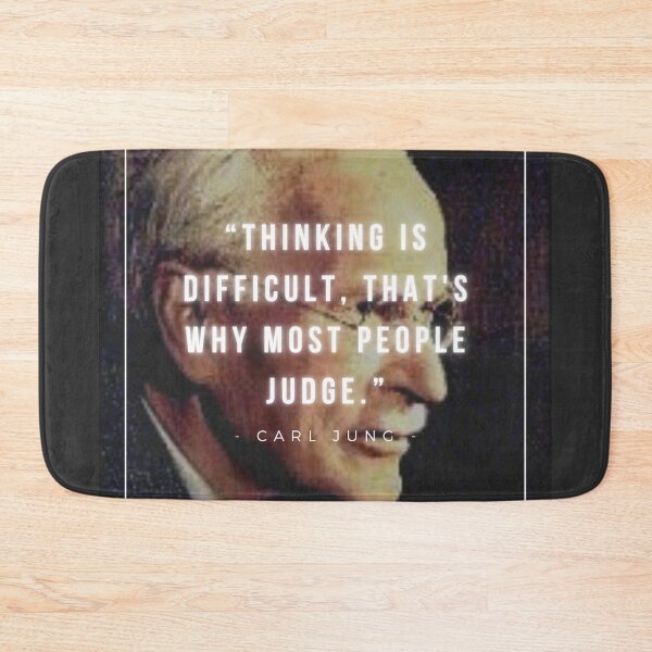 Item preview, Thinking is difficult, that's why most people judge | Carl Jung | Psychology | Motivation designed and sold by iwaya-bazaar.