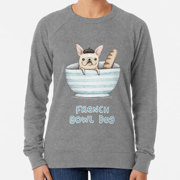 French Bowl Dog Lightweight Sweatshirt
