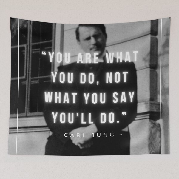 Item preview, You are what you do, not what you say you'll do | Carl Jung | Psychology | Motivation designed and sold by iwaya-bazaar.