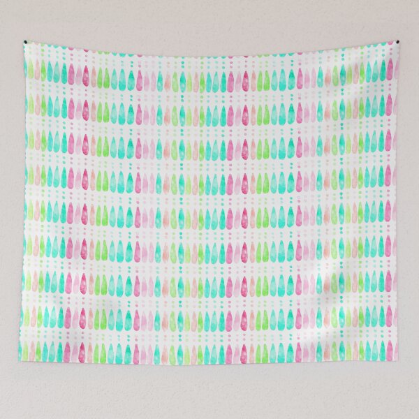 Item preview, Teardrops Stripes in Pastels by MarcyBrennanArt designed and sold by MarcyBrennanArt.