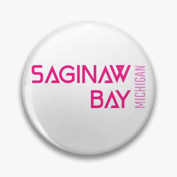 Item preview, Saginaw Bay Lake Huron Michigan Name Pink Lettering Design designed and sold by Eleven-K.