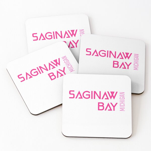 Item preview, Saginaw Bay Lake Huron Michigan Name Pink Lettering Design designed and sold by Eleven-K.
