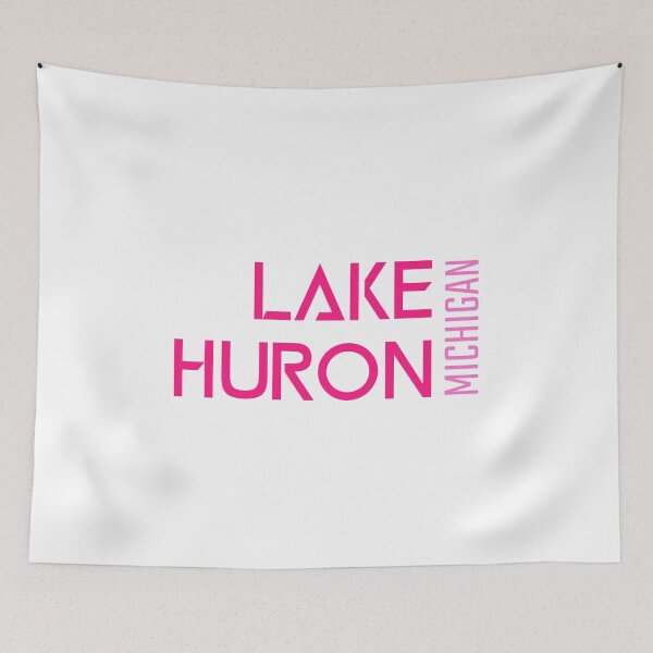 Item preview, Lake Huron Michigan Name Pink Lettering Design designed and sold by Eleven-K.