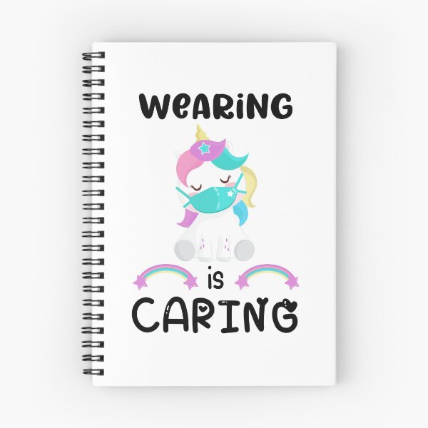 Item preview, Wearing is Caring, Wear a Mask, Cute Unicorn with Mask, Unicorn Lover Gift designed and sold by 732Studio.