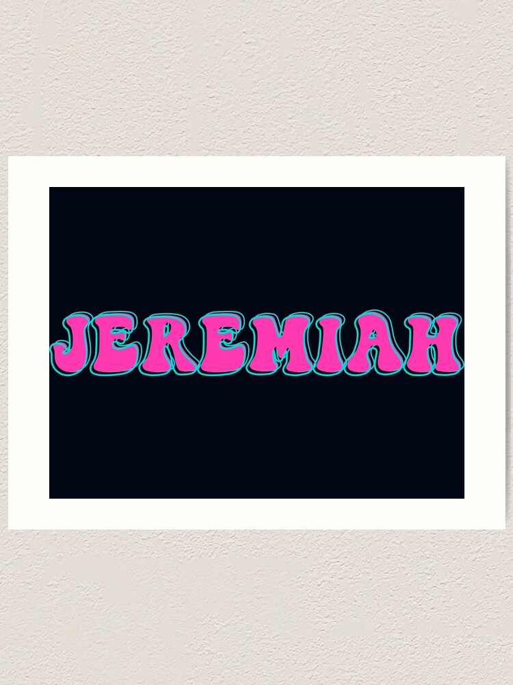Jeremiah Cute Name Design Jeremiah Kawaii Jeremiah Name Art Print Jeremiah Cute Name Design Jeremiah Kawaii Jeremiah Name Art Print