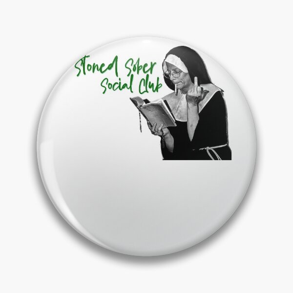 Artikelvorschau, Stoned Sober Social Club Nun entworfen und verkauft von BryceDemon1.