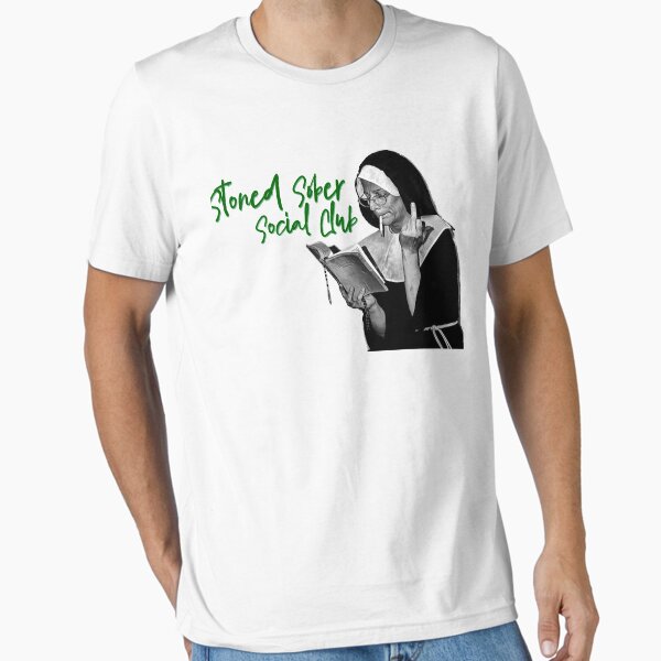Stoned Sober Social Club Nun Essential T-Shirt