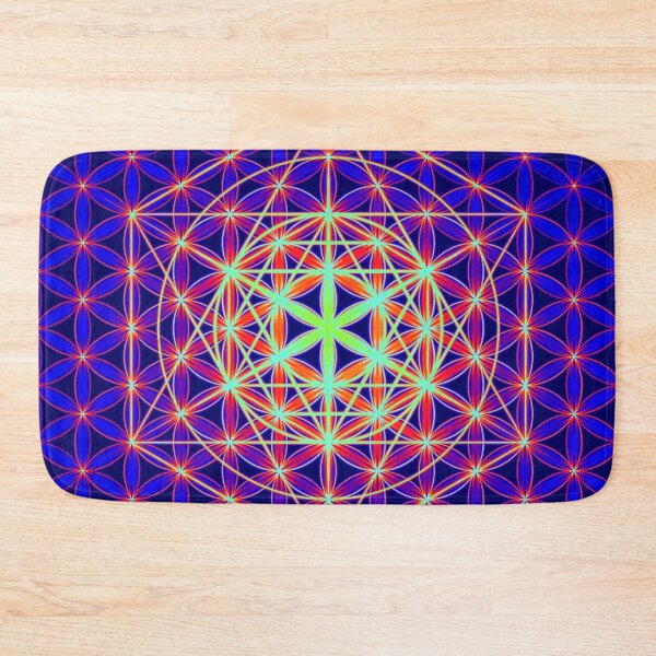 Item preview, Psychedelic Flower of Life Sacred Geometry UV effect  designed and sold by shantilovesart.