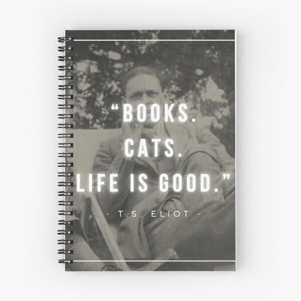 Item preview, Books. Cats. Life is good. | T.S. Eliot designed and sold by iwaya-bazaar.
