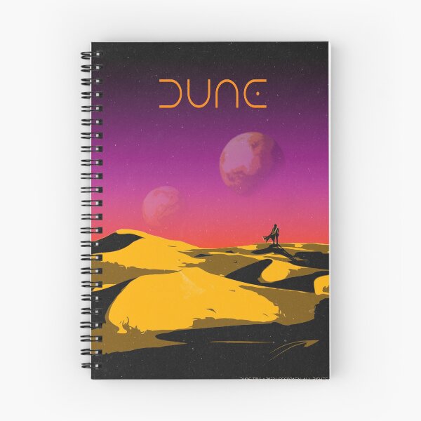 Aperçu de l'œuvre Dune Retro Poster Planètes Solitude créée et vendue par EightLimb.
