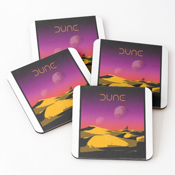 Aperçu de l'œuvre Dune Retro Poster Planètes Solitude créée et vendue par EightLimb.