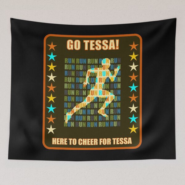 Item preview, Go Tessa Runner Support Fan Here to Cheer Favorite Athlete designed and sold by artfulnotebook.