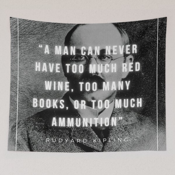 Item preview, A man can never have too much | Rudyard Kipling designed and sold by iwaya-bazaar.