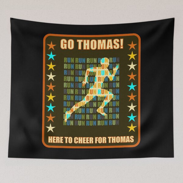 Item preview, Go Thomas Runner Support Fan Here to Cheer Favorite Athlete designed and sold by artfulnotebook.