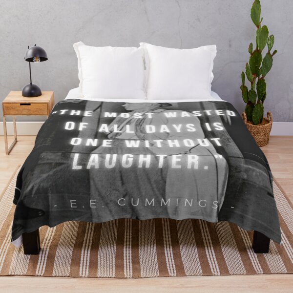 Item preview, The most wasted of all days is one without laughter | E.E. Cummings designed and sold by iwaya-bazaar.