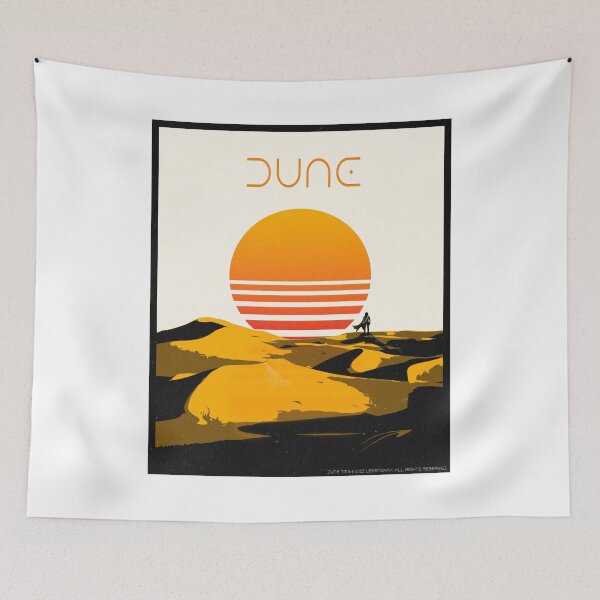 Artikelvorschau, Dune Retro Poster mit Sonne entworfen und verkauft von EightLimb.