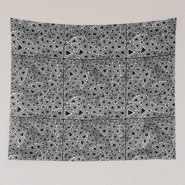 Item preview, Zentriangles-Black and White  designed and sold by TangleBoBangle.