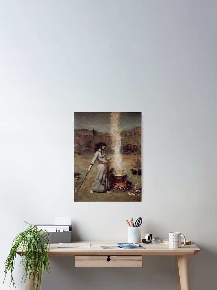John William Waterhouse's The Magic Circle Poster