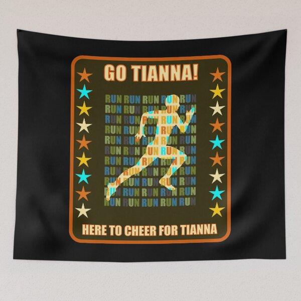 Item preview, Go Tianna Runner Support Fan Here to Cheer Favorite Athlete designed and sold by artfulnotebook.