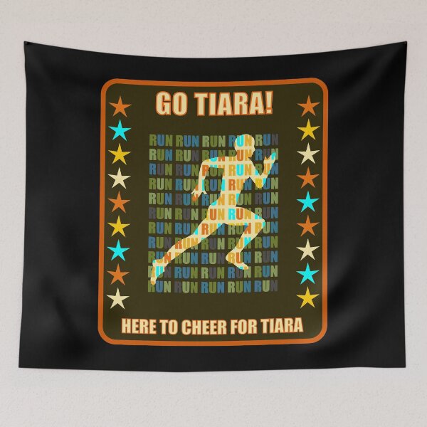 Item preview, Go Tiara Runner Support Fan Here to Cheer Favorite Athlete designed and sold by artfulnotebook.