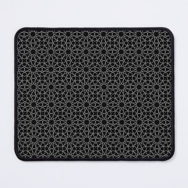 Item preview, Islamic Geometric Pattern 002 White on Black designed and sold by Rupert Russell.