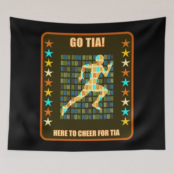 Item preview, Go Tia Runner Support Fan Here to Cheer Favorite Athlete designed and sold by artfulnotebook.