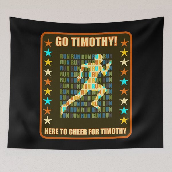 Item preview, Go Timothy Runner Support Fan Here to Cheer Favorite Athlete designed and sold by artfulnotebook.