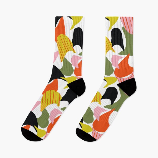 Item preview, Mid-Century Modern Pink, Green And Orange Abstract Designs designed and sold by DEC02.