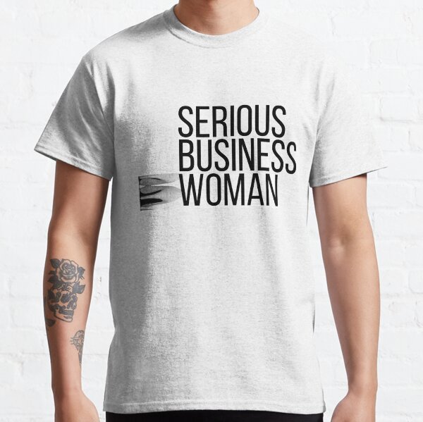 serious business woman tee