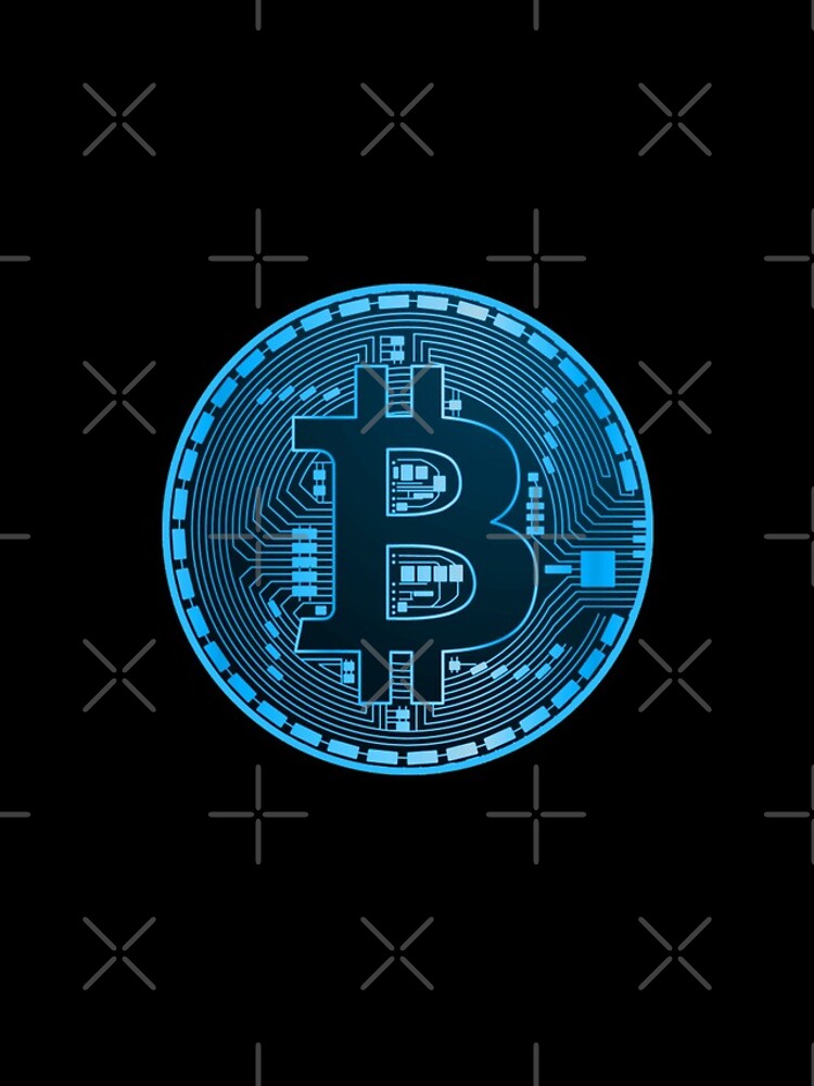 Thumbnail 4 of 4, iPhone Case, Bitcoin Tech Blue designed and sold by StepupDesign.