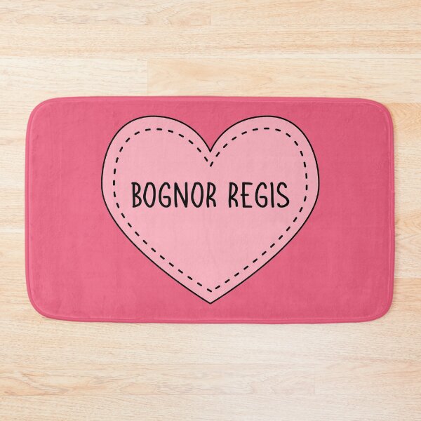 Item preview, Bognor Regis West Sussex England Cute Pink Heart designed and sold by cashewdays.