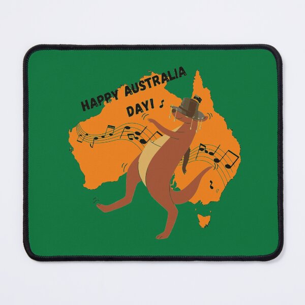 Item preview, Happy Australia Day Dancing Kangaroo designed and sold by LMoonDesigns.