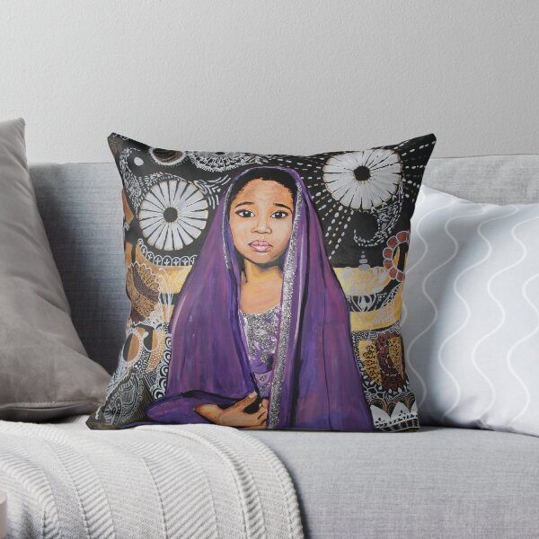 Lil Goddess Throw Pillow