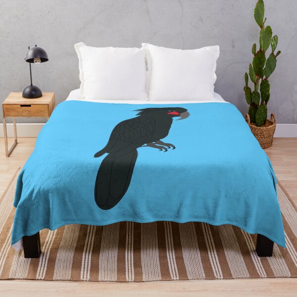 Item preview, Black Palm Cockatoo on Blue designed and sold by Digitaldingo.
