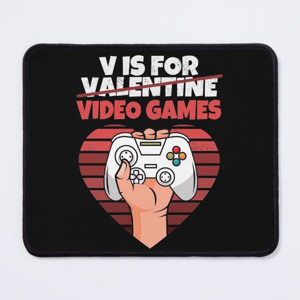 Item preview, V is for Video Games Valentine's Day designed and sold by dreammerchant.