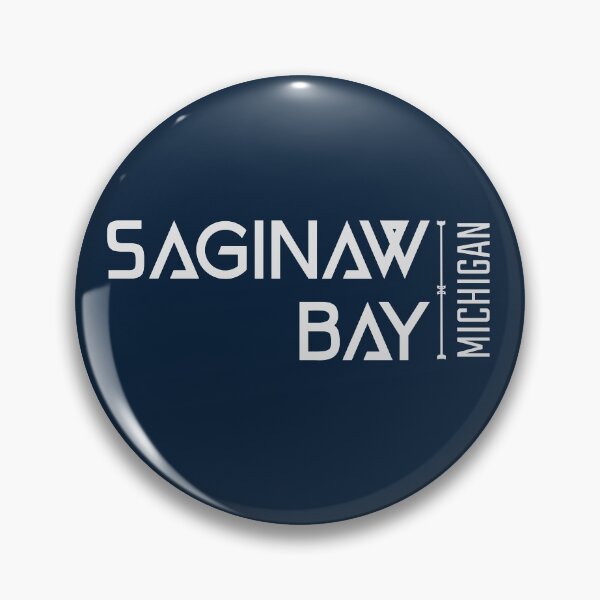 Item preview, Saginaw Bay Lake Huron Michigan Name Gray Lettering Design designed and sold by Eleven-K.