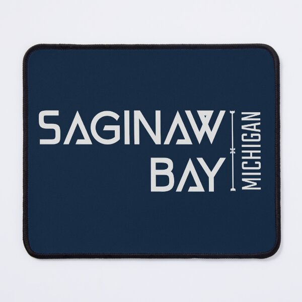 Item preview, Saginaw Bay Lake Huron Michigan Name Gray Lettering Design designed and sold by Eleven-K.